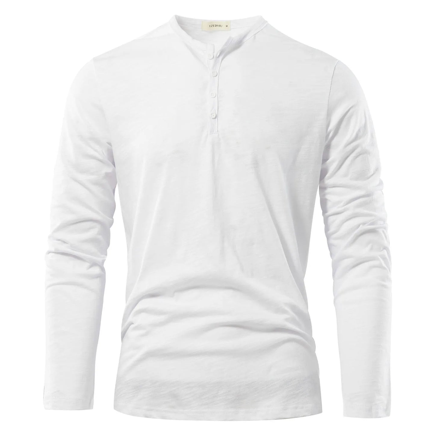 T-shirt pour hommes à col Henley de haute qualité