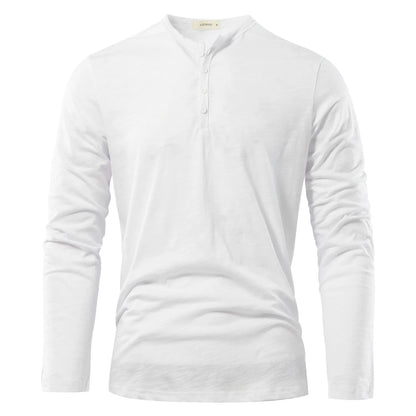 High Quality Henley Neck Men's T-Shirt