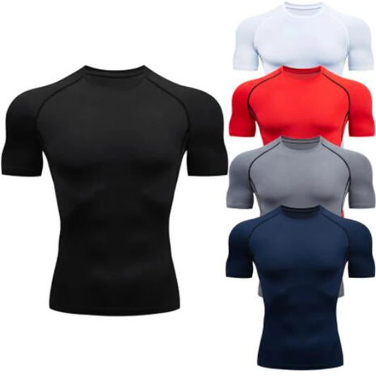 Men's Compression T-Shirt for Summer Sports and Running