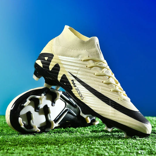 Crampons de football antidérapants pour hommes de qualité supérieure - Chaussures d'entraînement de futsal légères