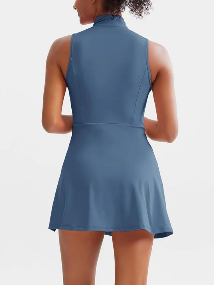 Robe de golf et de tennis 2 en 1 pour femme