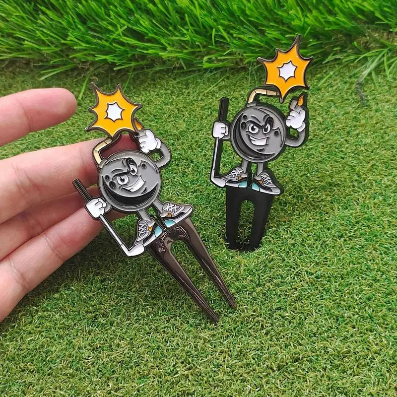 Kreatives Golf-Geschenkset - Divot-Werkzeug und magnetischer Ballmarker