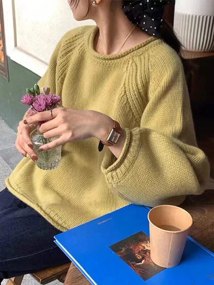 Long Sleeve Loose Women Sweater
