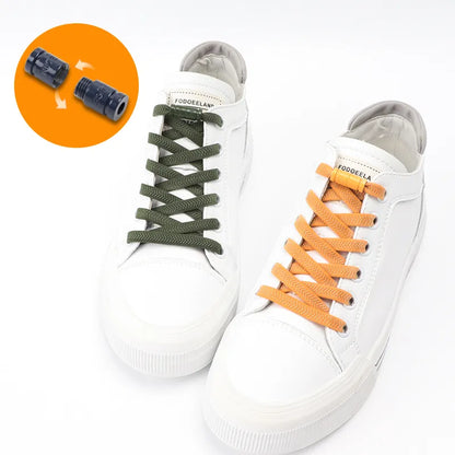 Lacets élastiques de tennis de 8 mm d'épaisseur pour chaussures de sport