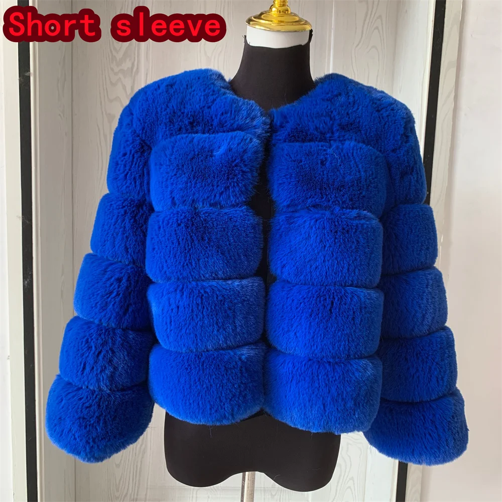 Luxurious Faux Fox Fur Fluffy Jacket