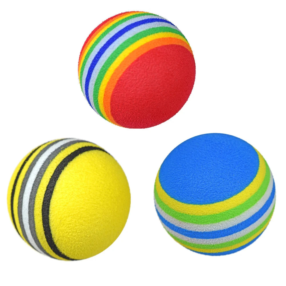 10x Rainbow Foam Golf Swing Training Balls