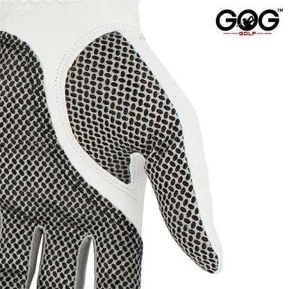 Soft Sheepskin Golf Glove with Anti-Slip Granules for Men