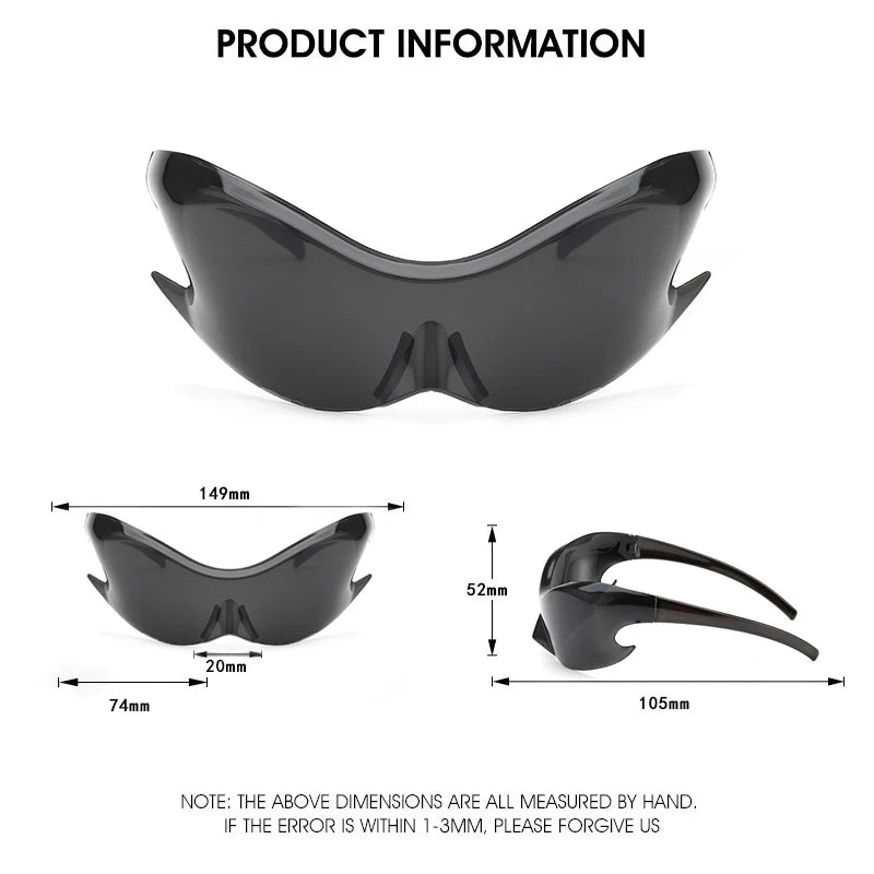 Punk Y2K Sports Goggle Sunglasses for UV400