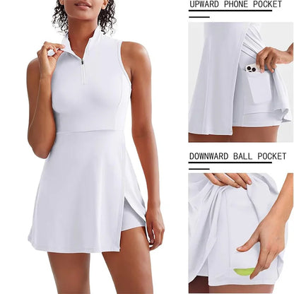 Robe de tennis 2 en 1 pour femme Solstice