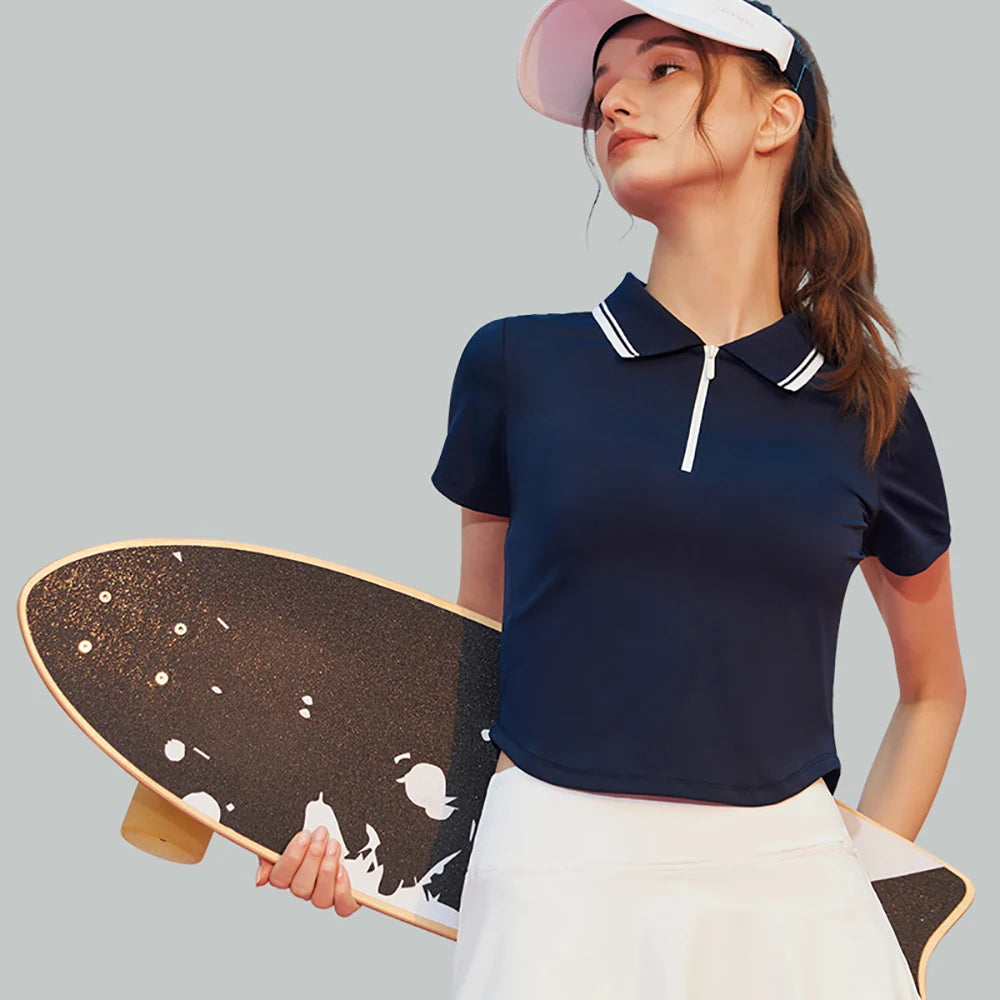 Half-Zip Loose Fit Golf Top for Women