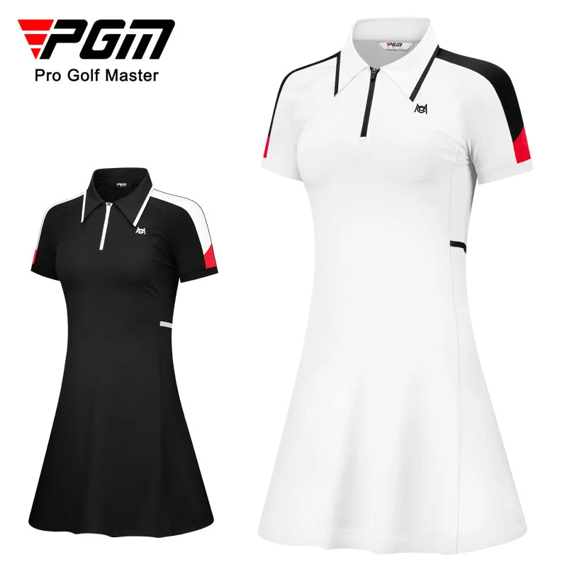 Robe de golf personnalisée pour dames - Jupe zippée à séchage rapide