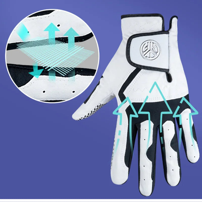 Anti-Slip Washable Golf Glove with Microfiber Fabric