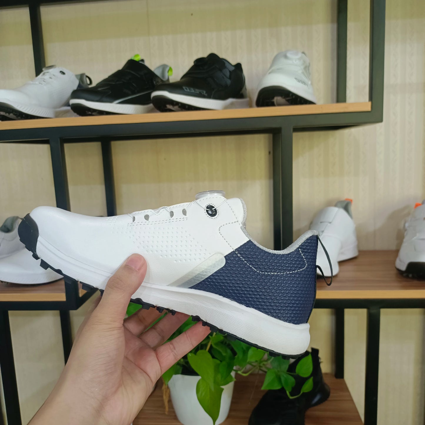 Modische Golf-Sneakers aus Leder für Herren
