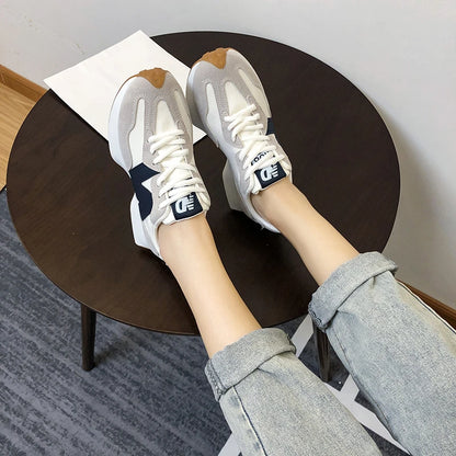 Women's Designer Lace-Up Vulcanized Shoes