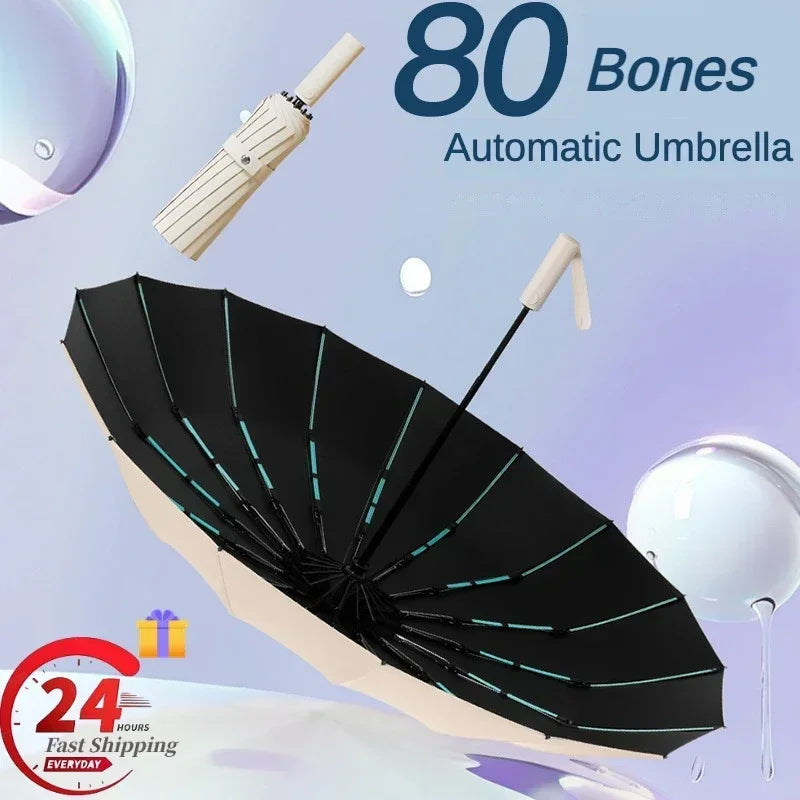 Super Strong Windproof Automatic Folding Umbrella