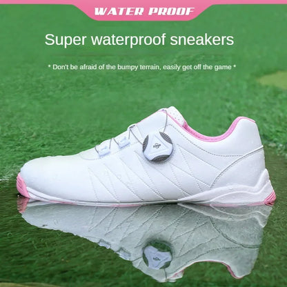 Chaussures de golf pour femmes, imperméables, légères et antidérapantes