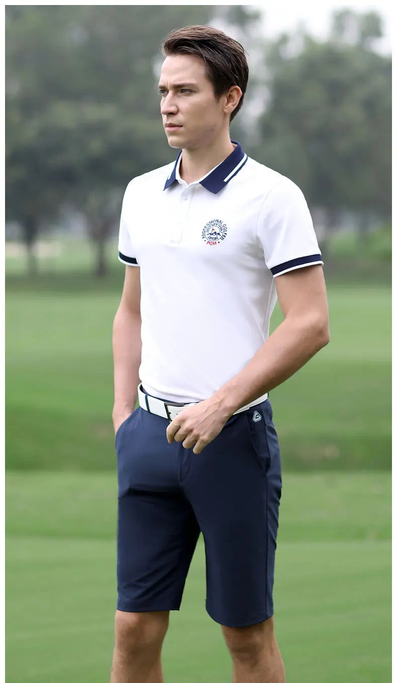 Short de golf respirant à séchage rapide pour hommes PGM