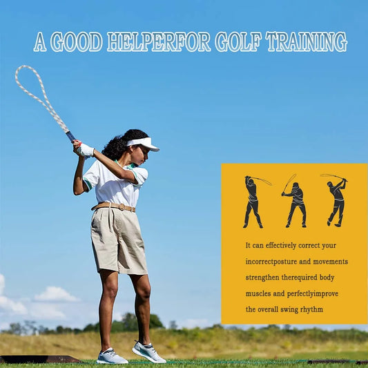 Portable Power Correction Golf Swing Trainer Rope