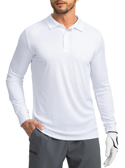Chemise de golf légère à manches longues pour hommes