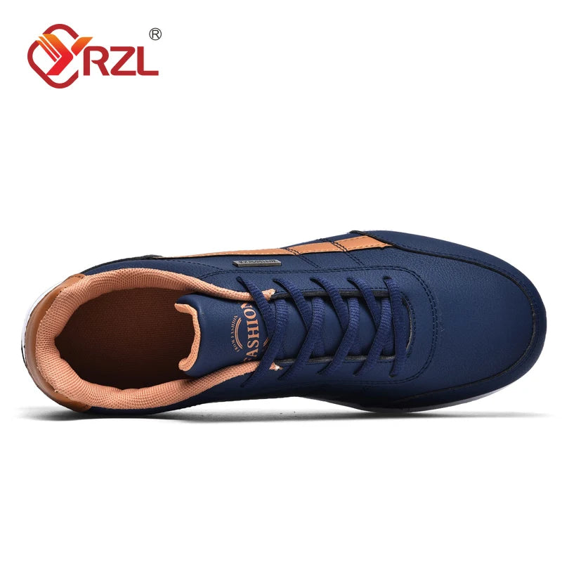 Men’s Waterproof Leather Walking Sneakers