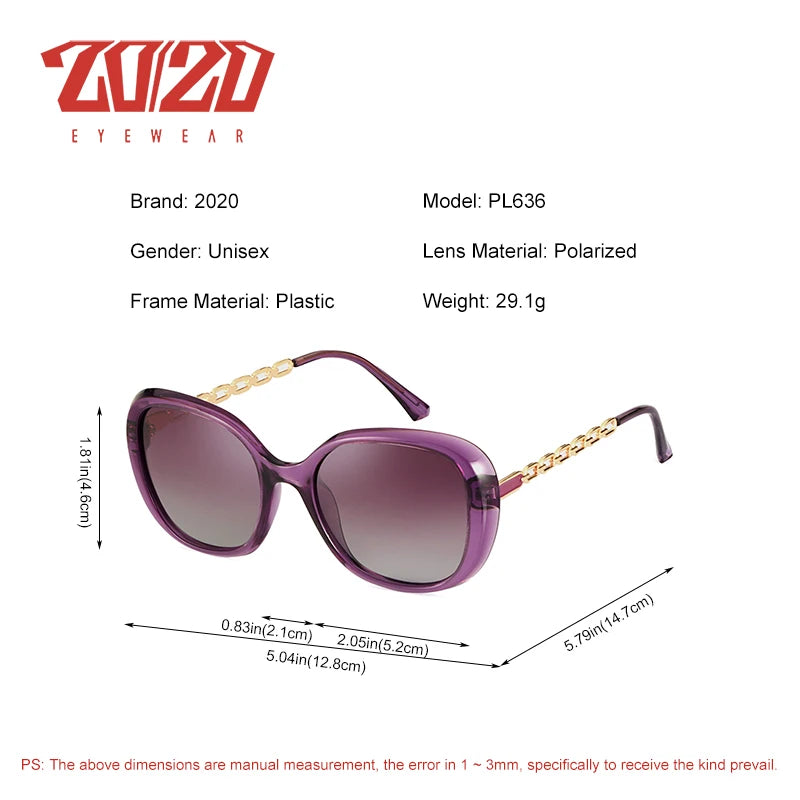 Polarisierte Sonnenbrille für Damen mit UV-Schutz