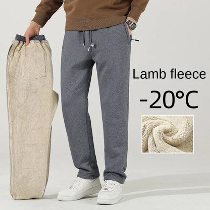 Pantalon de sport décontracté en molleton de cachemire chaud pour hommes