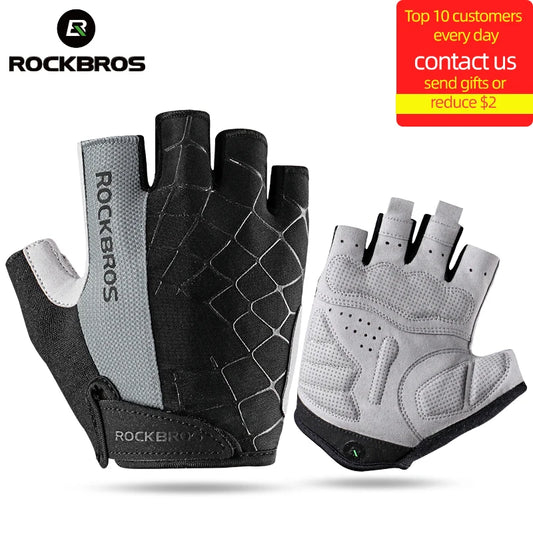 ROCKBROS Halbfinger-Fahrradhandschuhe