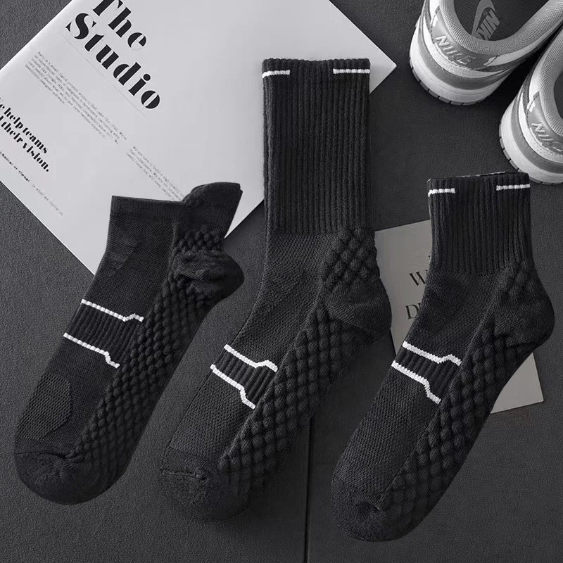 Chaussettes de sport en tissu éponge épais pour hommes