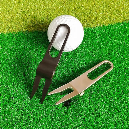 Zinc Alloy Switchblade Golf Divot Repair Tool with Ball Marker