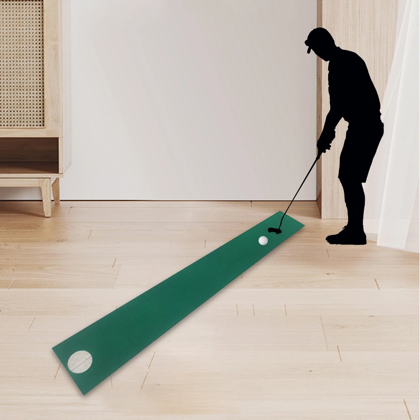 Foldable Golf Putting Mat - Portable & Durable Training Pad for Adults