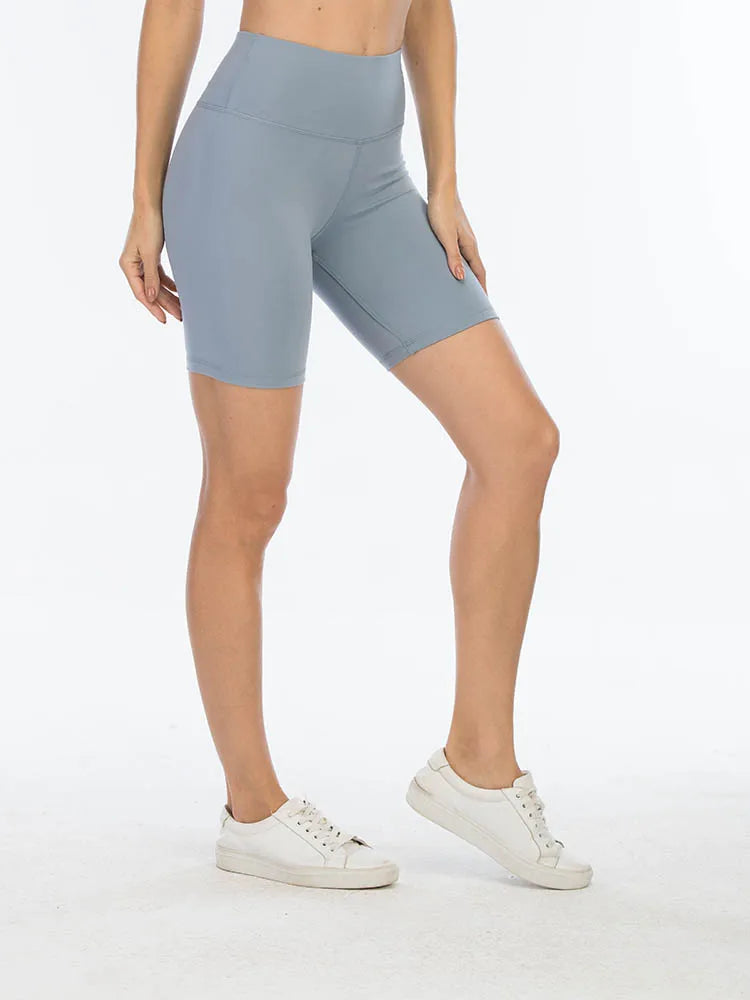 Sexy Gym Shorts - Woman Skinny Stretch Solid Color Shorts