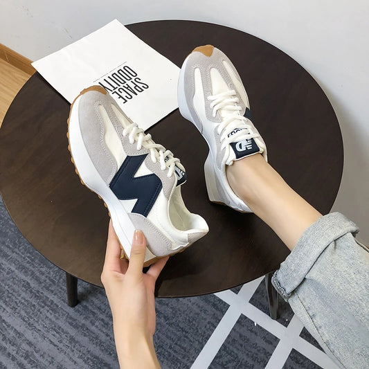 Women's Designer Lace-Up Vulcanized Shoes