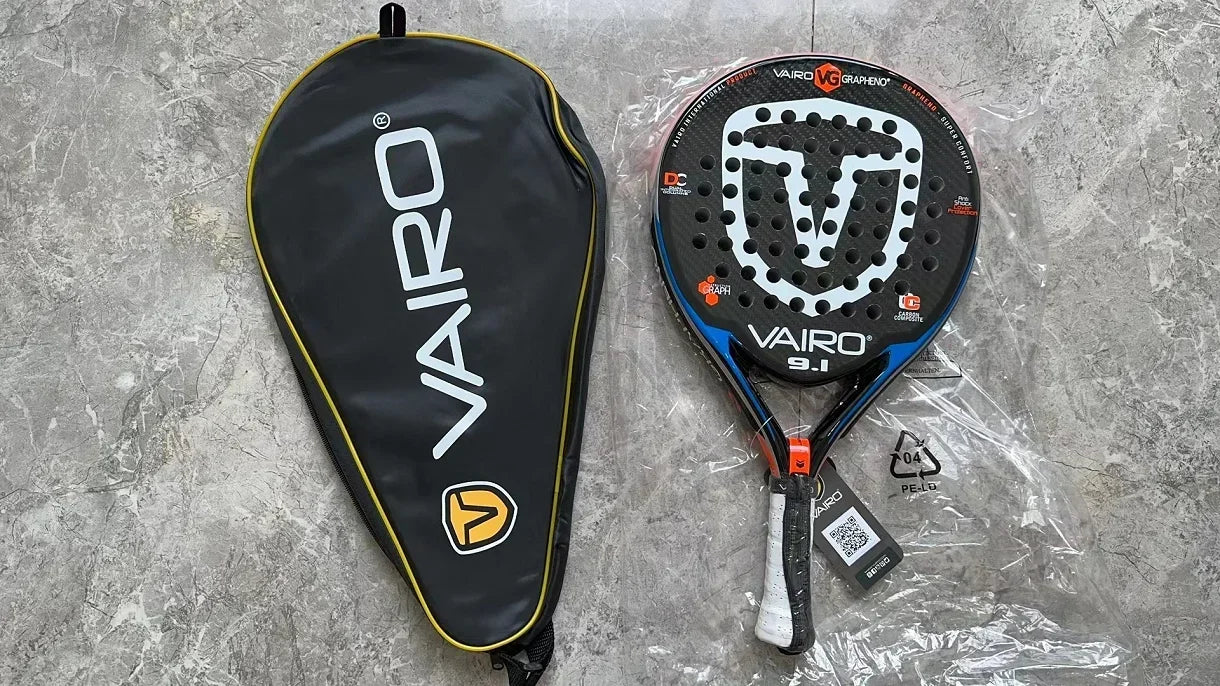 Raquette de tennis entièrement en fibre de carbone 3k 12K avec sac de couverture