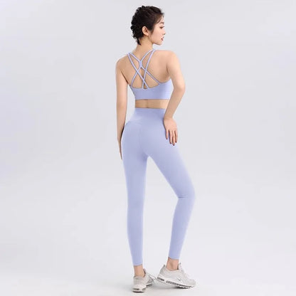 2-Piece Women's Yoga Set - Crop Top and Leggings