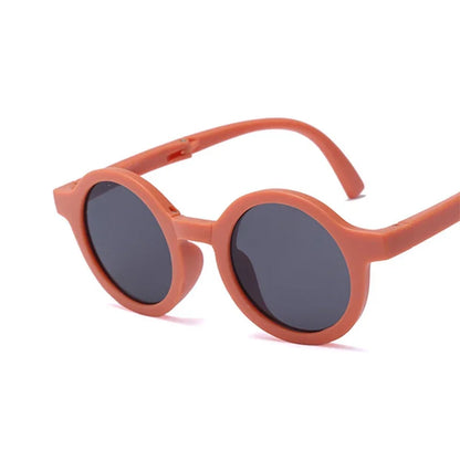 Lunettes de soleil rondes pliables pour enfants