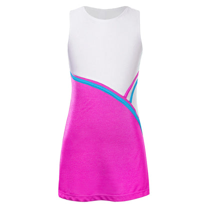 Robe d'été sans manches pour fille, tenue de sport, de tennis, de golf