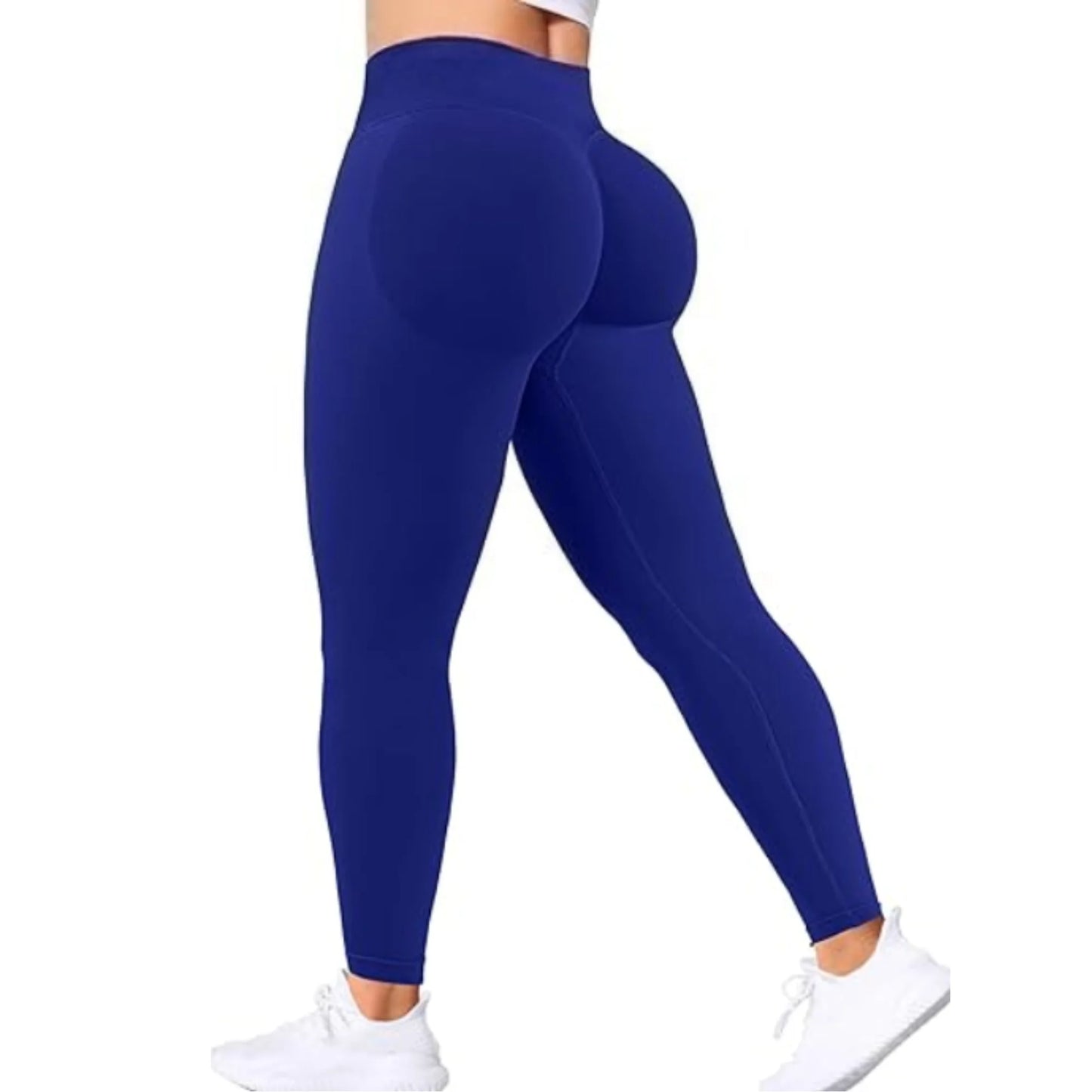 Women's Solid Waist Seamless Yoga Pants