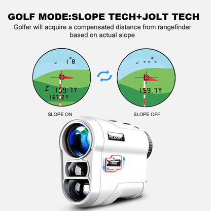 REVASRI 600M Golf Laser Rangefinder with Flag-Lock