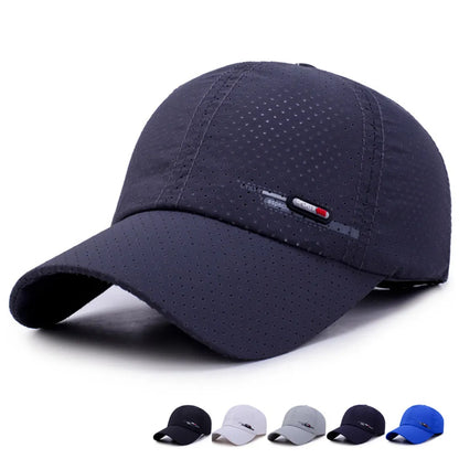 Simple Black Unisex Cotton Golf Hat