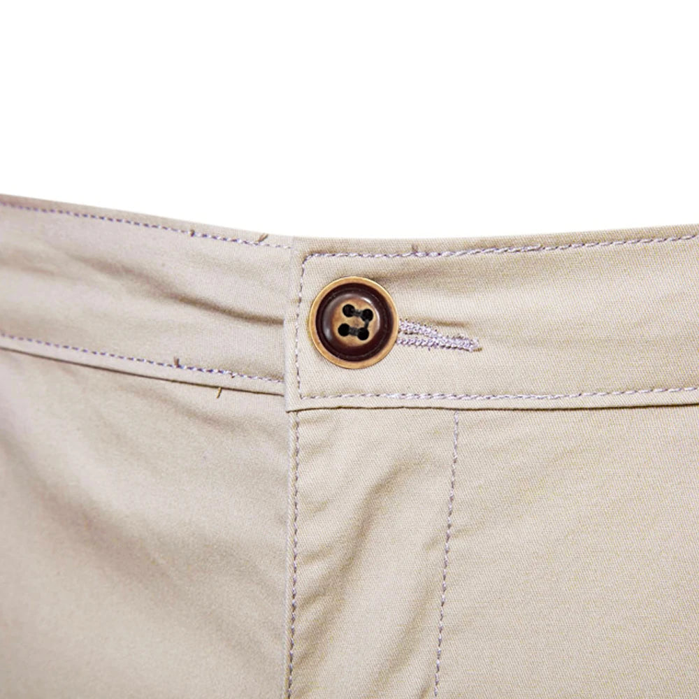 2021 neue Sommer 100% Baumwolle Solide Shorts Männer Hohe Qualität Casual Business Social Elastische Taille Männer Shorts 10 Farben Strand shorts