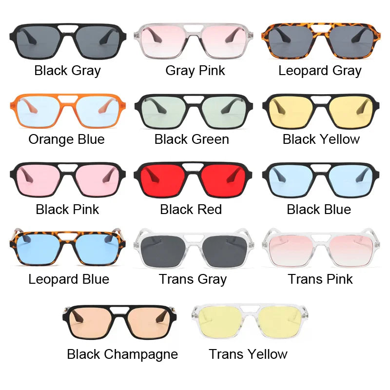 Small Frame Square Designer Sunglasses