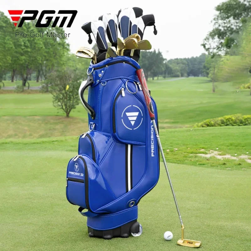 Waterproof Golf Bag with Wheels for 13 Clubs