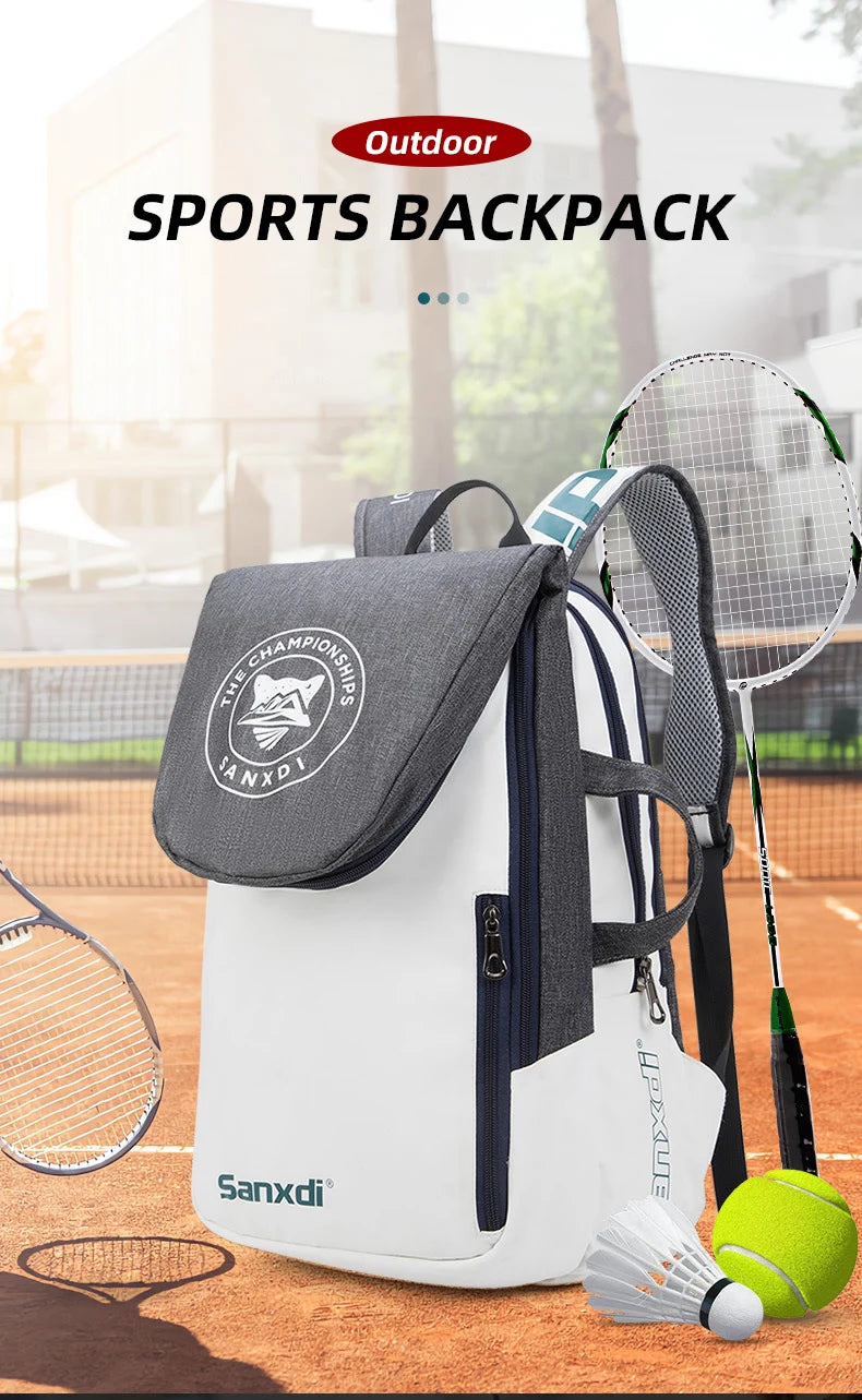 Faltbarer Tennis-Paddel-Rucksack, große Kapazität, Sporttaschen