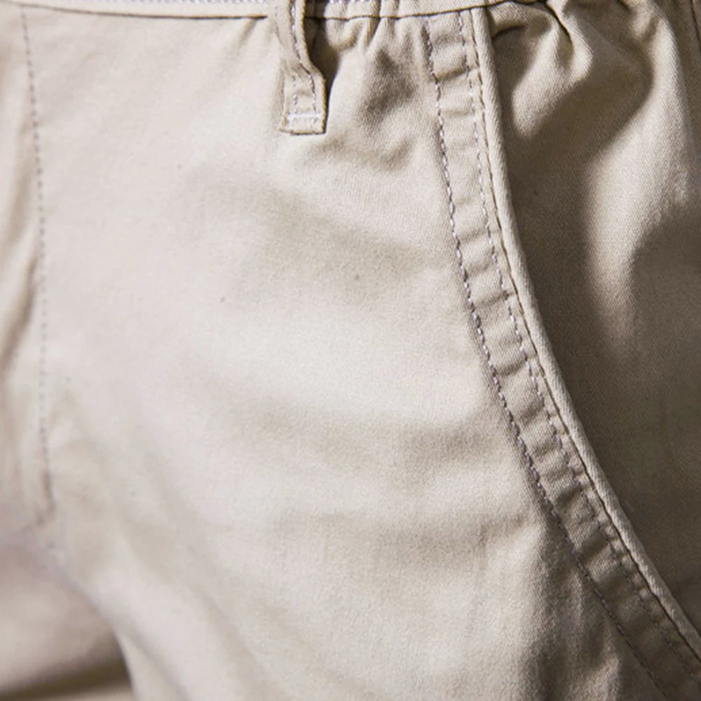 2021 neue Sommer 100% Baumwolle Solide Shorts Männer Hohe Qualität Casual Business Social Elastische Taille Männer Shorts 10 Farben Strand shorts
