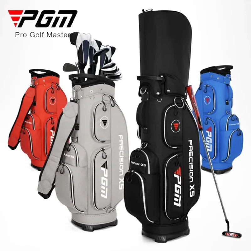 PGM Urltra-Light Golf Bags Waterproof Nylon Golf Standard Ball Package Large Capacity Durable Stand Bags with Shoulder Stap