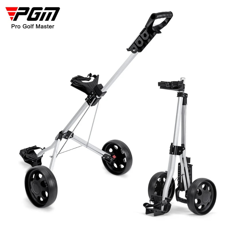 PGM Foldable Two Wheel Golf Trolley Push Cart