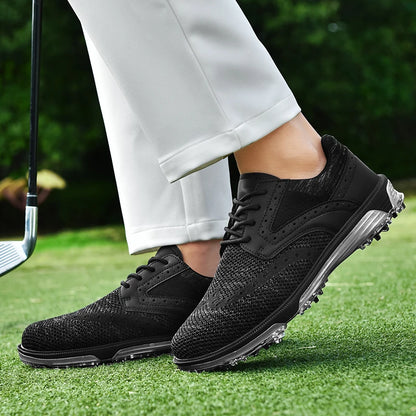 High-Quality Waterproof Leather Men's Golf Shoes