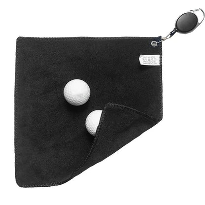 Microfiber Golf Towel - Absorbent Quick Drying Retractable Hook