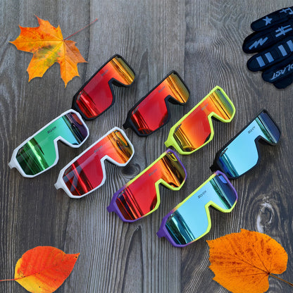 Multi-Color UV400 Cycling Sunglasses - Sports Eyewear for Men and Women