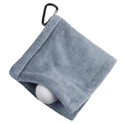 Serviette de nettoyage carrée en microfibre pour balle de golf G92F